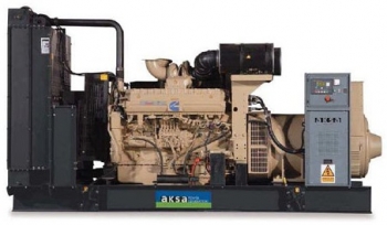 Дизельный генератор 1636 квт Aksa AC-2250 открытый (на раме) с АВР - новый