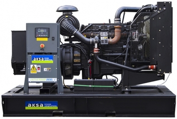 Дизельный генератор 280 квт Aksa AP-385 открытый (на раме) с АВР - новый