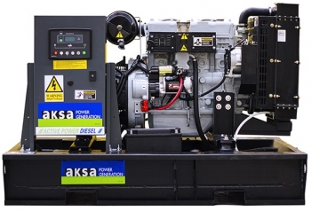 Дизельный генератор 18,4 квт Aksa APD25A открытый (на раме) - новый