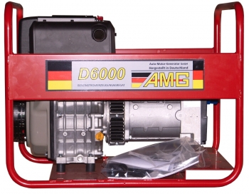 Дизельный генератор 5 квт AMG D-6000 открытый (на раме) - новый