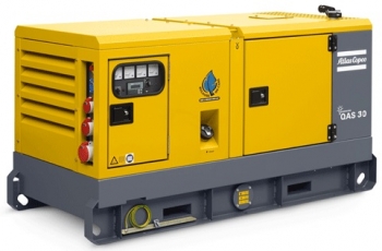 Дизельный генератор 24 квт Atlas Copco QAS-30 в кожухе с АВР - новый