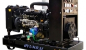 Дизельный генератор 90 квт Hyundai DHY125KE открытый (на раме) с АВР - новый